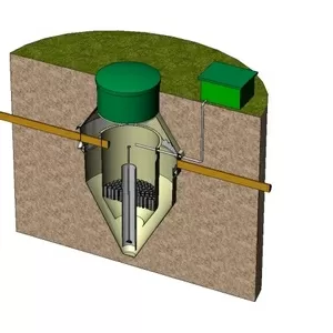 Установки биологической очистки бытовых стоков частных домов.