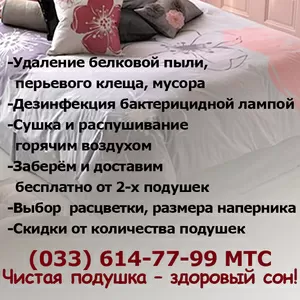 Чистка подушек  на Московском.