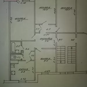 Продам 4-комн. квартиру в г.п. Красносельский