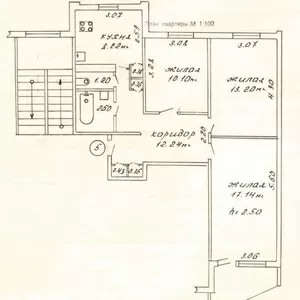 Продам 3-хкомн. квартиру в Светлогорске м-р Октябрьский,  58