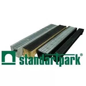 Лотки водоотводные: пластиковые,  бетонные StandartPark