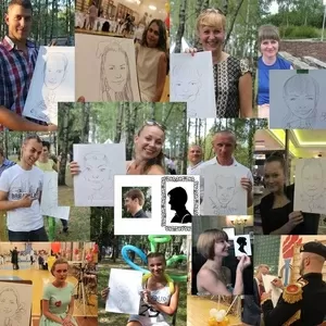 Шаржист на свадьбу,  корпоратив