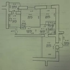 продам 3-х комн. квартиру,  северный м-н,  барановичи 55 тыс. $ торг