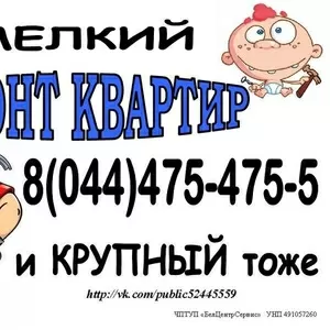 Мелкий и крупный ремонт квартир,  офисов,  магазинов