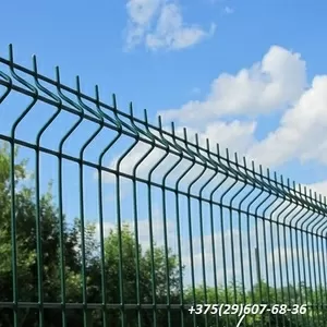 Забор,  ограждение секционное в комплекте с столбами и креплением.