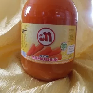 Нектар морковный с мякотью 3, 0 л.