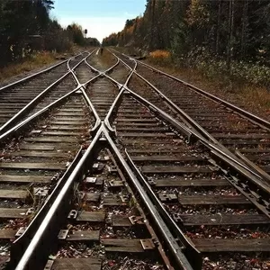 Стрелочные переводы, рельсы, шпала и т.д
