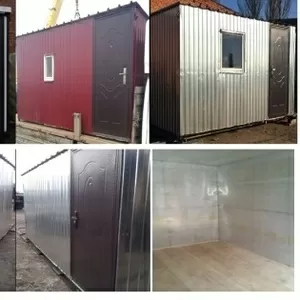 Бытовка утепленная,  металлическая