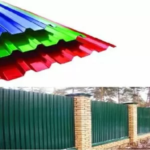 Профилированный лист для заборов,  ворот,  калиток.