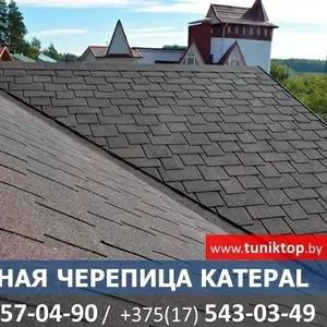 Гибкая черепица Катепал (Katepal) из Финляндии.Цены 1 поставщика в РБ.