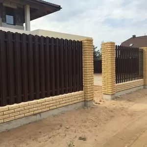 металлический штакетник евроштакеник премиум-матовый