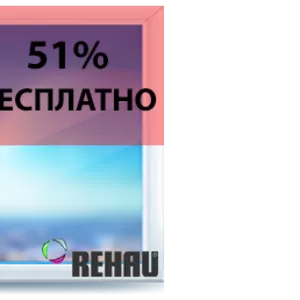 Окна Rehau DeLuxe со скидкой 51%