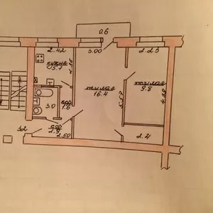 Срочно. Продается  2-х комнатная квартира в г.п. Красносельском
