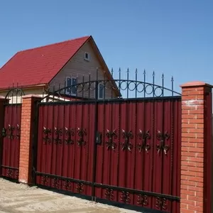 Установка заборов,  изготовление калиток,  ворот.