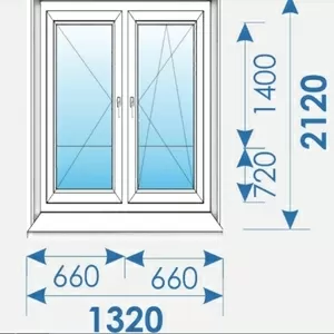 Балконная группа 1320х2120 Пвх профиль Brugmann-10