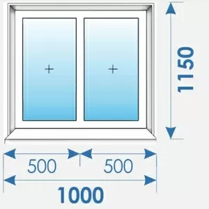 Окна Пвх 1000х1150 профиль Rehau-10