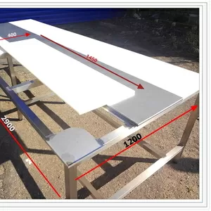 Стол обвалочный (нерж сталь и пищевой пластик),  любой размер