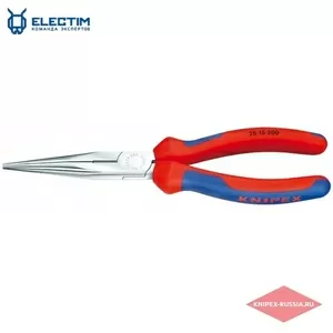 Плоские круглогубцы с режущими кромками KNIPEX KN-2615200