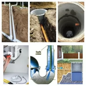 прокладка канализации и водопровода 
