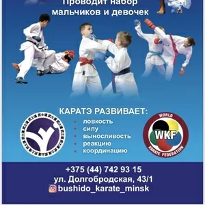 Проводится набор детей с 5 лет на заняти по каратэ wkf