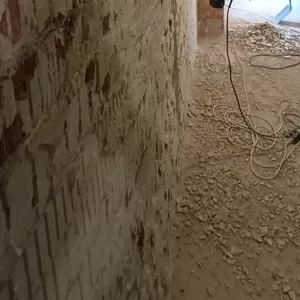 Демонтажные работы, подготовка помещения к числовому ремонту