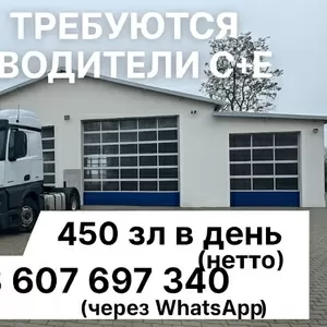 Водитель категории C+E,  международные маршруты,  вакансия